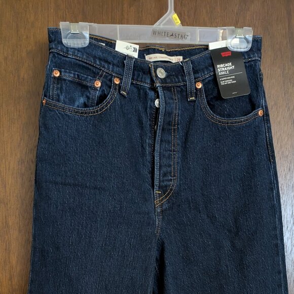 Levi's Ribcage Straight Ankle Jeans - Picture 1 of 6